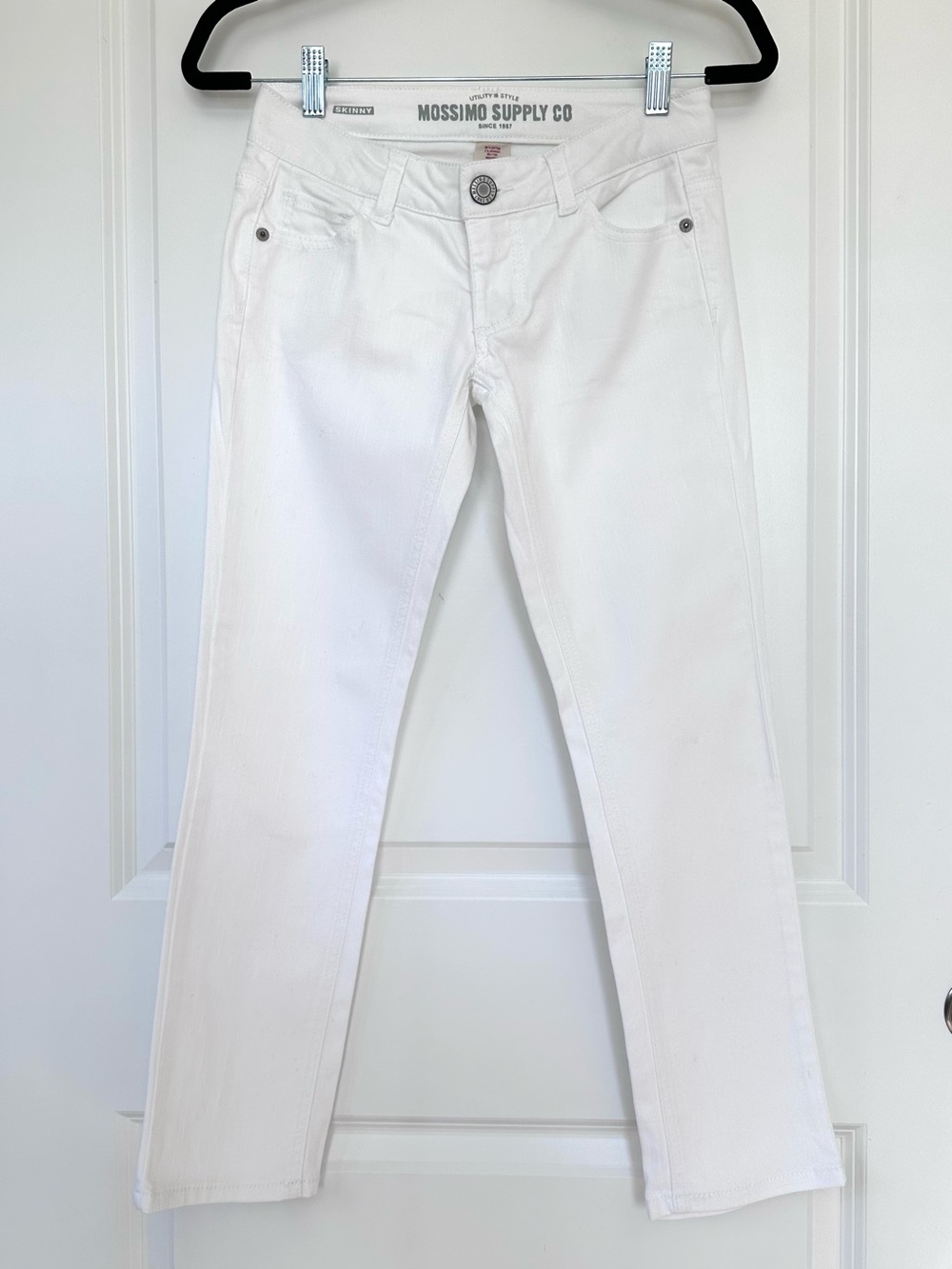 Vintage 2012 Mossimo Low Rise White Skinny Capri Jeans